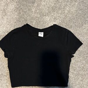 TNA Classic Black Crop Top